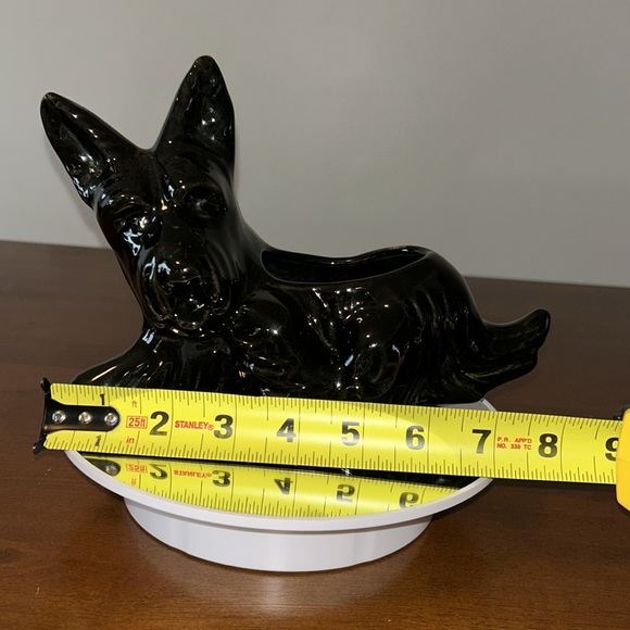 Mid Century Modern Black Scottish Terrier Planter, Excellent Condition Vintage - Picture 7 of 9